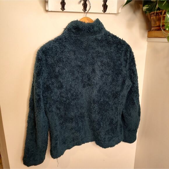 Pendleton Fuzzy Fleece Jacket Plaid Accents Small - Picture 7 of 11